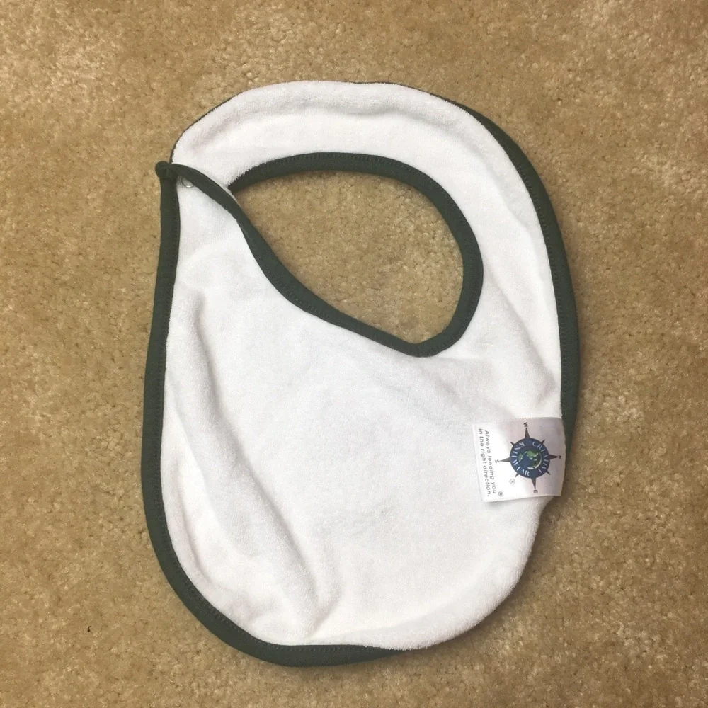 UNCC 49ers Green & White Baby Bib